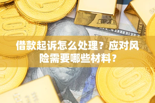 济南借款起诉怎么处理？应对风险需要哪些材料？