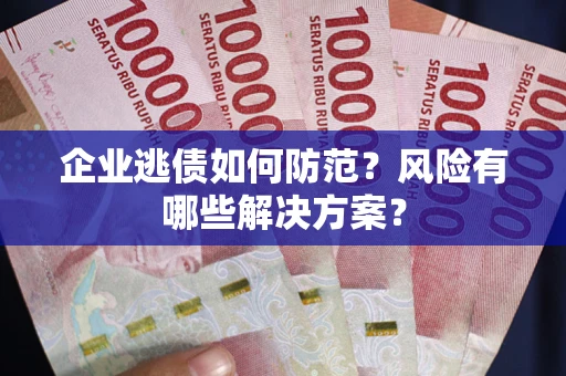 济南企业逃债如何防范？风险有哪些解决方案？